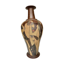 Afbeelding in Gallery-weergave laden, Vintage XXL bewerkte terracotta lamp, Frankrijk 1960s