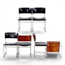 Load image into Gallery viewer, Set van zes SM08 eetkamerstoelen van Cees Braakman voor Pastoe, Nederland 1964