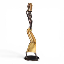 Afbeelding in Gallery-weergave laden, Grote mid-century modern sculptuur in messing en koper in de stijl van Karl Hagenauer, Oostenrijk, jaren 50/60