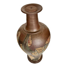 Afbeelding in Gallery-weergave laden, Vintage XXL bewerkte terracotta lamp, Frankrijk 1960s