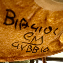 Afbeelding in Gallery-weergave laden, Zeer unieke handgeschilderde keramische set lampen/zuilen van Biagioli Gubbio, Italië 1970s