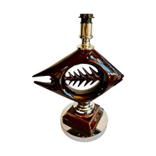 Afbeelding in Gallery-weergave laden, Vintage Keramieken en Chroom 'Fishbone' Tafellamp, 1960s
