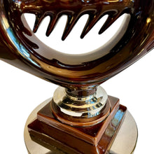 Afbeelding in Gallery-weergave laden, Vintage Keramieken en Chroom 'Fishbone' Tafellamp, 1960s