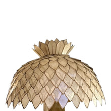 Afbeelding in Gallery-weergave laden, Vintage Capiz Shell en messing Tafellamp, Italië 1970s