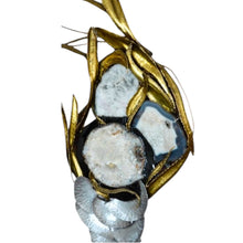 Load image into Gallery viewer, XXL Marc D’Haenens – Wandsculptuur in gepolijst messing & agaat, België 1980s