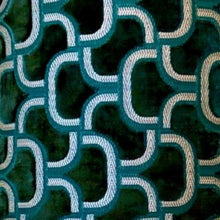 Afbeelding in Gallery-weergave laden, Vintage Keramnieken voet met aldecco-stof Lamp — jaren ‘70 karakterstuk