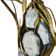 Load image into Gallery viewer, XXL Marc D’Haenens – Wandsculptuur in gepolijst messing & agaat, België 1980s