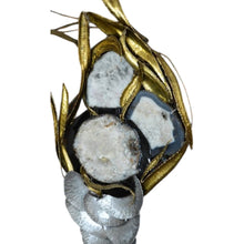 Load image into Gallery viewer, XXL Marc D’Haenens – Wandsculptuur in gepolijst messing & agaat, België 1980s