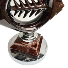 Afbeelding in Gallery-weergave laden, Vintage Keramieken en Chroom 'Fishbone' Tafellamp, 1960s