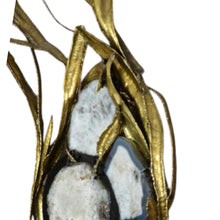 Load image into Gallery viewer, XXL Marc D’Haenens – Wandsculptuur in gepolijst messing & agaat, België 1980s