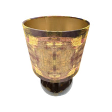 Afbeelding in Gallery-weergave laden, Vintage keramieke lamp met exclusieve handgemaakte lampenkap – Frankrijk, 1970s