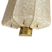 Load image into Gallery viewer, Set glas en messing wandlampen van Kalmar, Oostenrijk 1970s