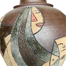 Afbeelding in Gallery-weergave laden, Vintage XXL bewerkte terracotta lamp, Frankrijk 1960s