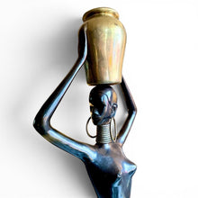 Afbeelding in Gallery-weergave laden, Grote mid-century modern sculptuur in messing en koper in de stijl van Karl Hagenauer, Oostenrijk, jaren 50/60