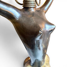 Afbeelding in Gallery-weergave laden, Grote mid-century modern sculptuur in messing en koper in de stijl van Karl Hagenauer, Oostenrijk, jaren 50/60