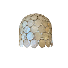 Afbeelding in Gallery-weergave laden, Vintage Capiz schelpen hanglamp, 1970s