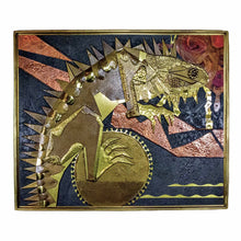 Afbeelding in Gallery-weergave laden, Brutalist Leguaan Wand Sculpture, 1960s-Mippies Vintage & Design