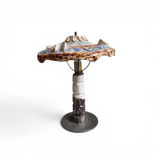 Afbeelding in Gallery-weergave laden, Vintage keramische tafellamp met metalen voet, Europa 1970s
