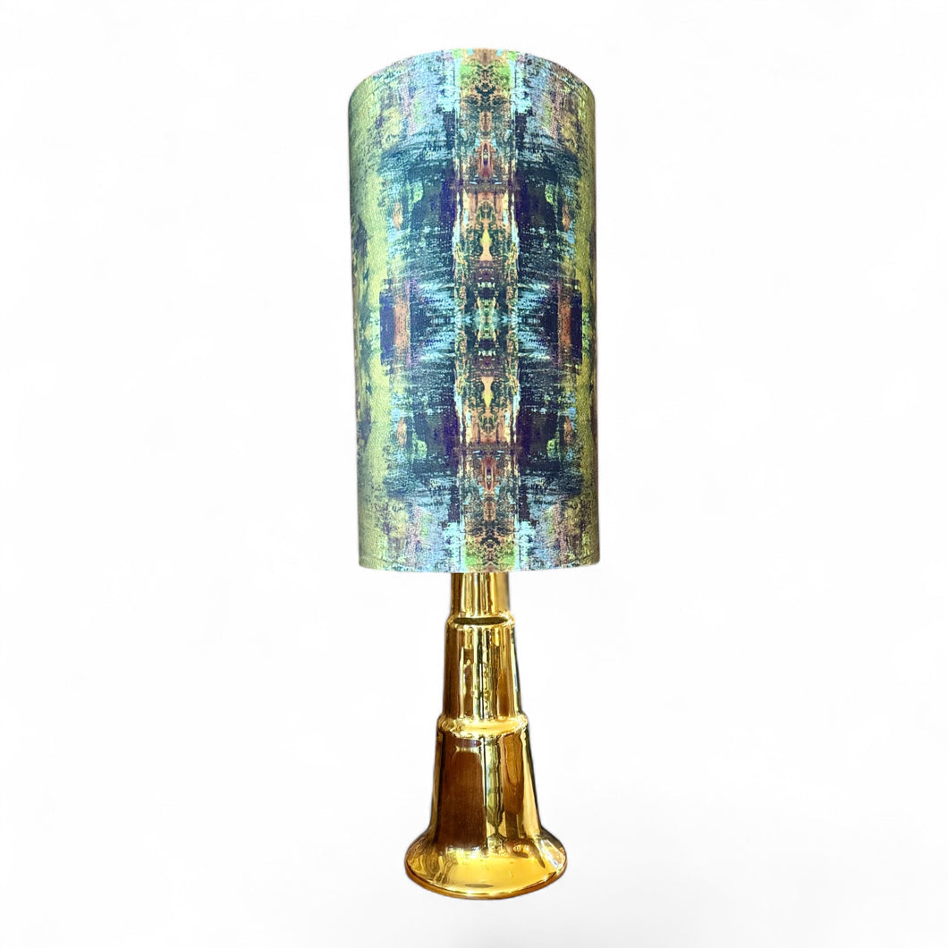Vintage XL glaslamp met nieuwe design lampenkap, 1970s