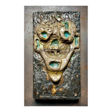 Load image into Gallery viewer, Vintage keramieken en metalen brutalist plaquette/ wandsculptuur, 1970s
