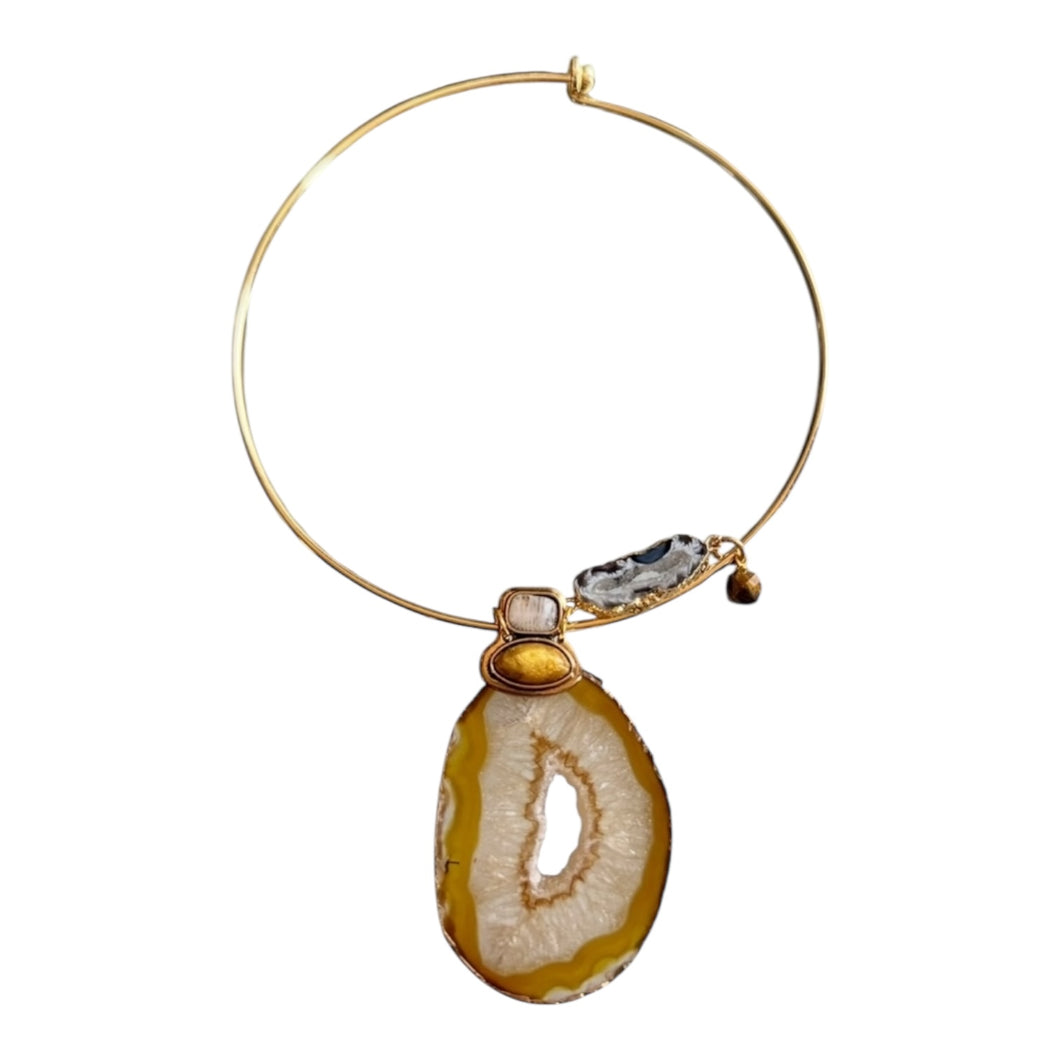 Mippies – Handgemaakte spangketting met tijgeroog en agaat, hand-made in Nederland