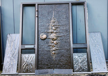 Afbeelding in Gallery-weergave laden, Vintage design metalen brutalist deur, METAKU Duitsland 1970s
