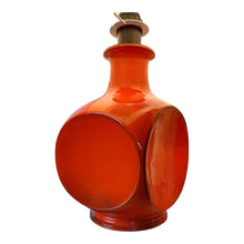 Load image into Gallery viewer, Set vintage oranje keramieken tafellampen, 1970s
