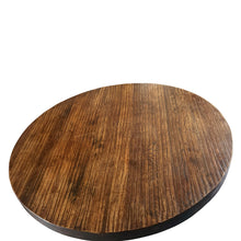 Load image into Gallery viewer, Vintage massief Imbuia-houten brutalistische ronde tafel, 1970s
