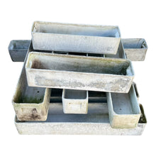 Load image into Gallery viewer, Vintage Willy Guhl betonnen/ cementen plantenbak set van 11, Zwitserland 1960s
