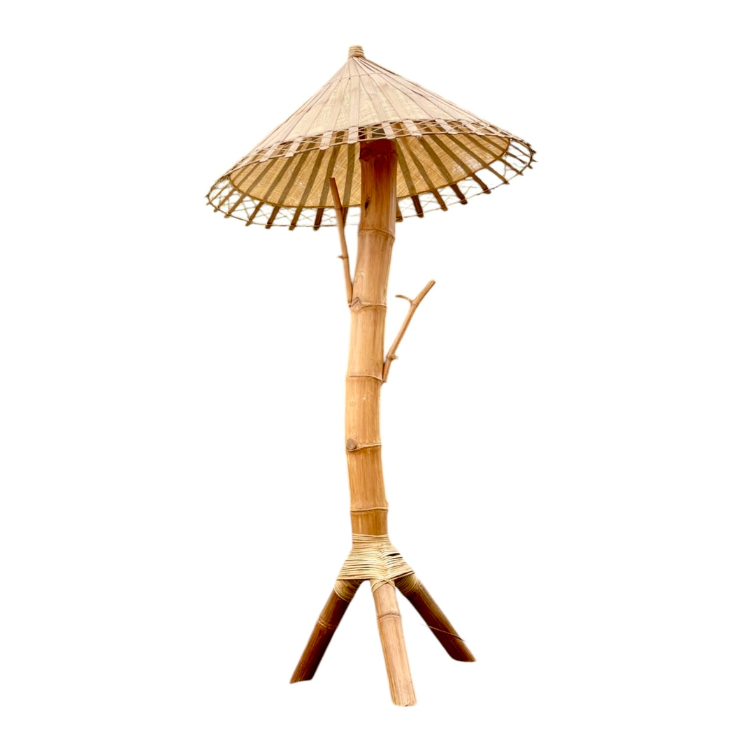 Vloerlamp van bamboe, Italië 1950s