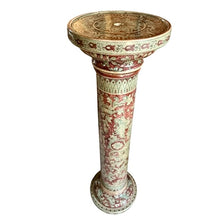 Afbeelding in Gallery-weergave laden, Zeer unieke handgeschilderde keramische set lampen/zuilen van Biagioli Gubbio, Italië 1970s
