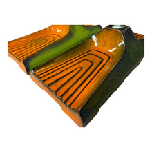 Load image into Gallery viewer, Vintage Set Keramische Wandlampen Licht Oranje &amp; Groen Hustadt Leuchten, Duitsland 1960
