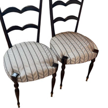 Afbeelding in Gallery-weergave laden, Set Paolo Buffa Ladderstoelen opnieuw bekleed, Italië 1950s
