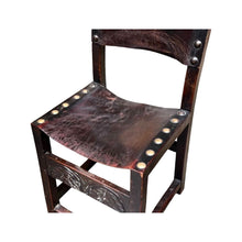 Load image into Gallery viewer, Vintage set van 4 Brutalist eikenhouten &#39;&#39;Spaanse&#39;&#39; stoel, Spanje 1960s
