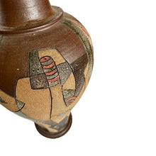 Load image into Gallery viewer, Vintage XXL bewerkte terracotta lamp, Frankrijk 1960s
