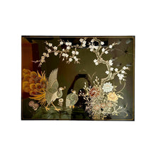 Load image into Gallery viewer, Aziatisch handbeschilderd/ gelakt wandpaneel, Aziatisch 1970s
