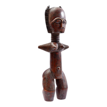 Afbeelding in Gallery-weergave laden, Houten ceremonieel beeld van een vrouw, Fante Doll, Afrika ca. 1950, Ghana
